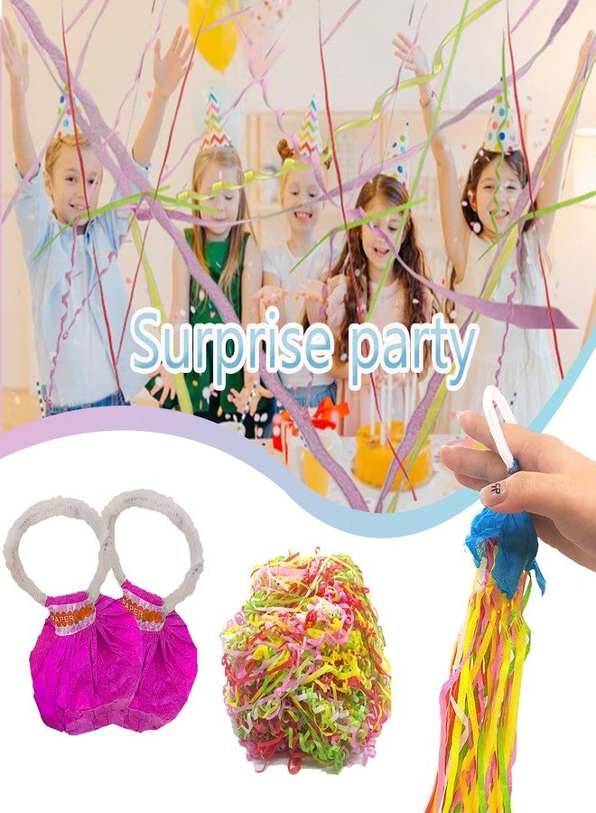 Could Spark 30pack Colourful Streamer Poppers 30 Ribbons No Mess Confetti Poppers No Mess Streamers for Weeding Birthday Graduation Celebration Gender Reveal Decorations Hand Thrown Streamers (30) - Image 5